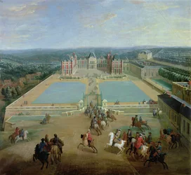 Das Schloss Meudon von der Seite der Allee, 1722
